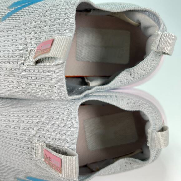 Skechers Go Run Elevated Hot Streak Gray Pink Running Shoes Women's Size 9 - Picture 8 of 11